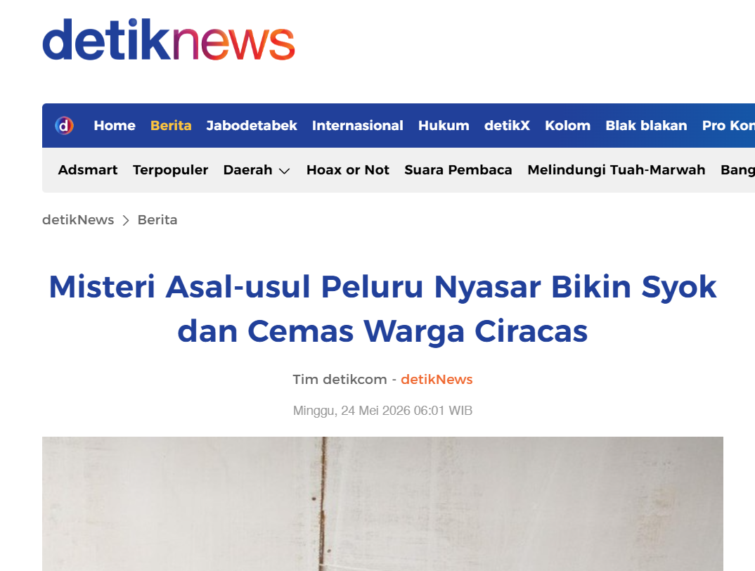 peluru nyasar